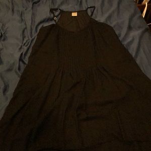 Black spaghetti strap short dress size 12 to 14